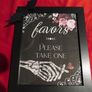 Please Take One Favors Sign in Frame